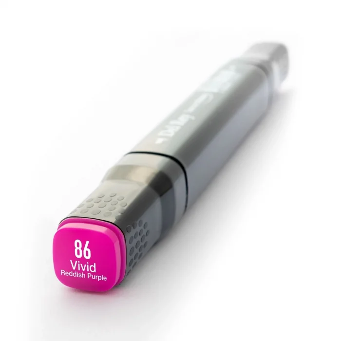 Del Rey Çift Uçlu Çizim Marker Kalemi 86 Vivid Red Purple