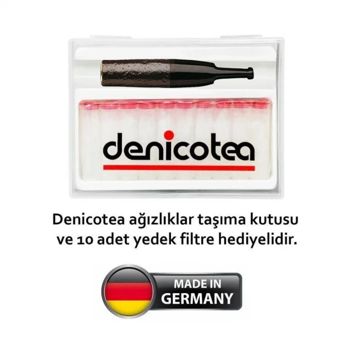 Denicotea 20249 Karbon Filtreli Ahşap Sig. Ağızlığı Siyah
