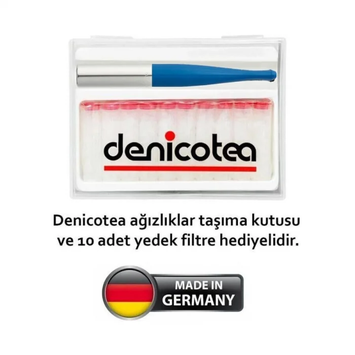 Denicotea 20280 Ejectör Filtreli Sig. Ağızlığı Turquaz/Krom