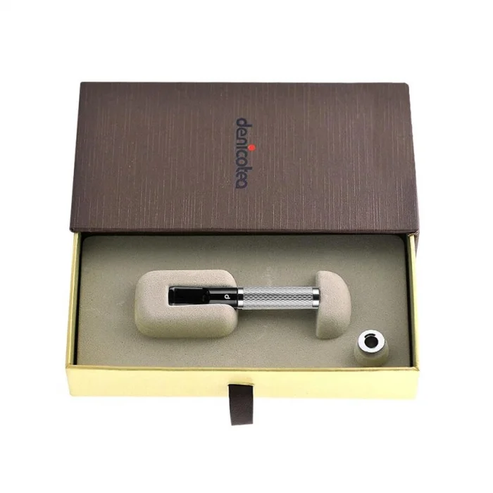 Denicotea 25005 Karbon Filtreli 6-9mm Lüks Slim Sigara Ağızlığı Silver