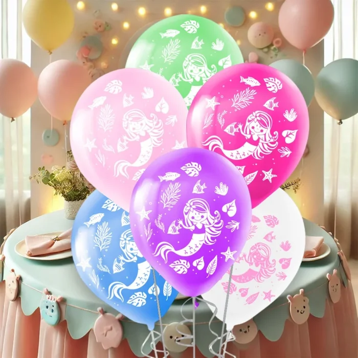 Denizkızı Baskılı Pastel Balon 12