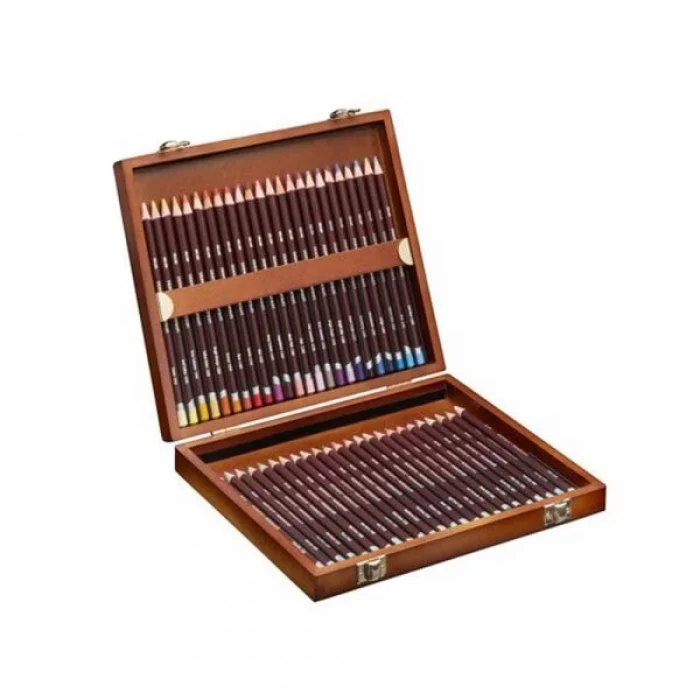 Derwent Coloursoft Pencils Yumuşak Kuru Boya Kalemi Seti 48li Ahşap Kutu