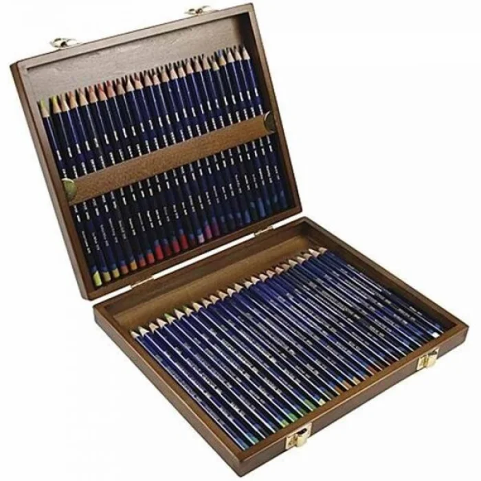 Derwent Inktense Mürekkep Etkili Aquarell Boya Kalemi Seti 48li Ahşap Kutu