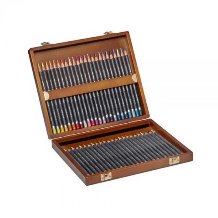 Derwent Procolour Kuru Boya Kalemi Seti 48li Ahşap Kutu