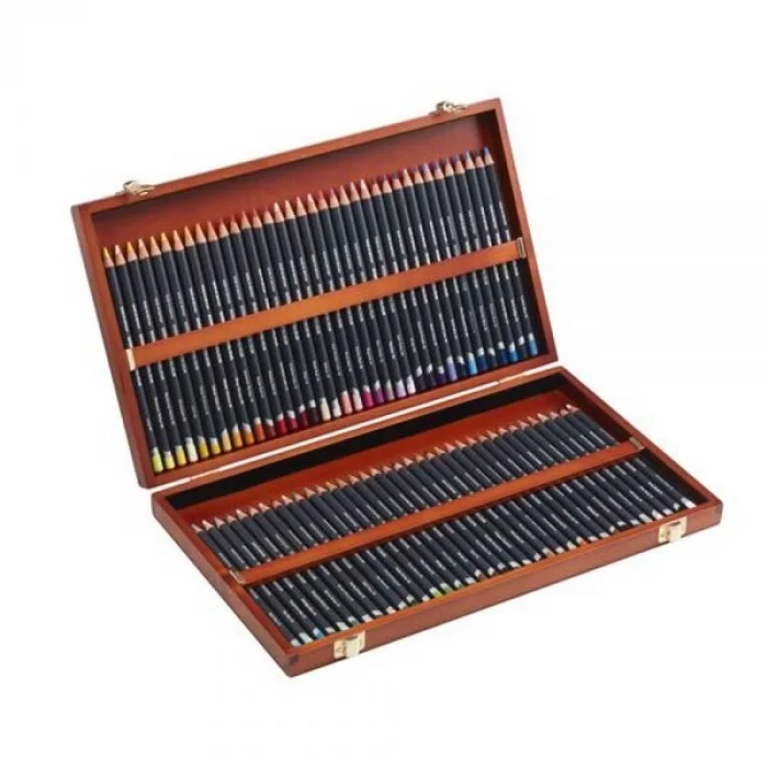Derwent Procolour Kuru Boya Kalemi Seti 72li Ahşap Kutu