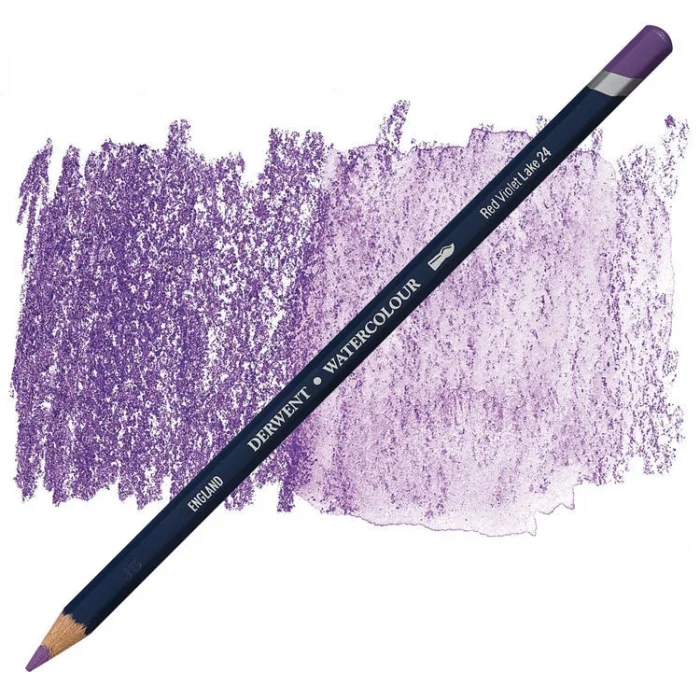 Derwent Watercolour Pencil Suluboya Kalemi 24 Red Violet Lake