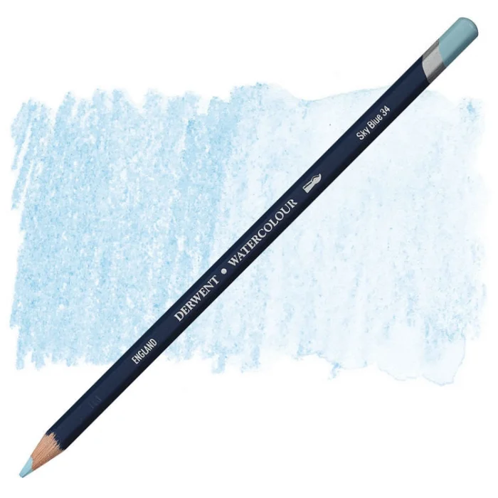 Derwent Watercolour Pencil Suluboya Kalemi 34 Sky Blue