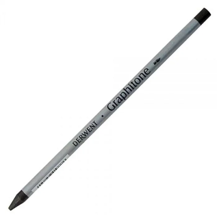 Derwent Watersoluble Graphitone Suda Çözünebilen Ağaçsız Grafit Kalem 8B - Very Dark Wash