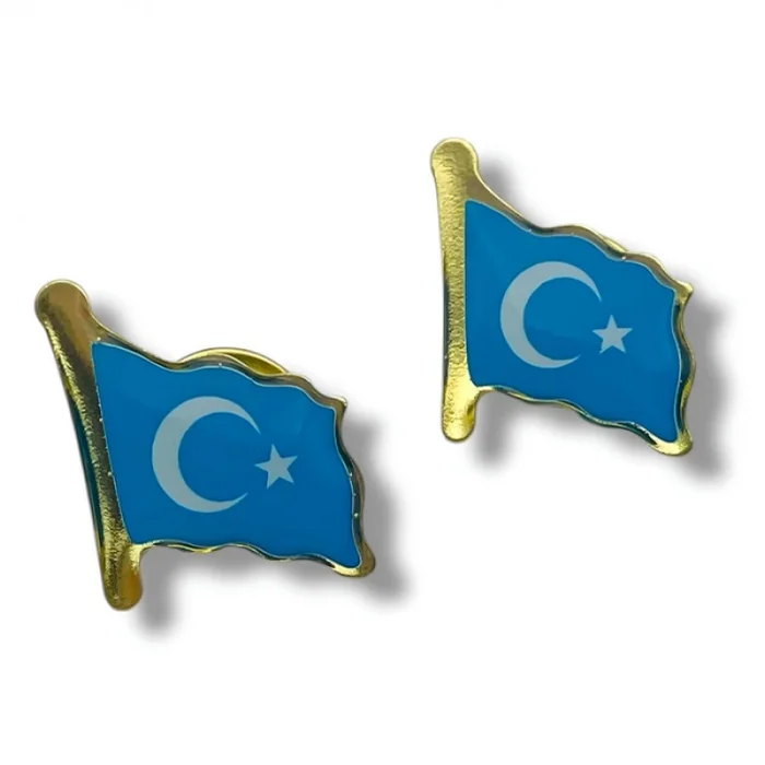 Doğu Türkistan Bayrağı Yaka Rozeti