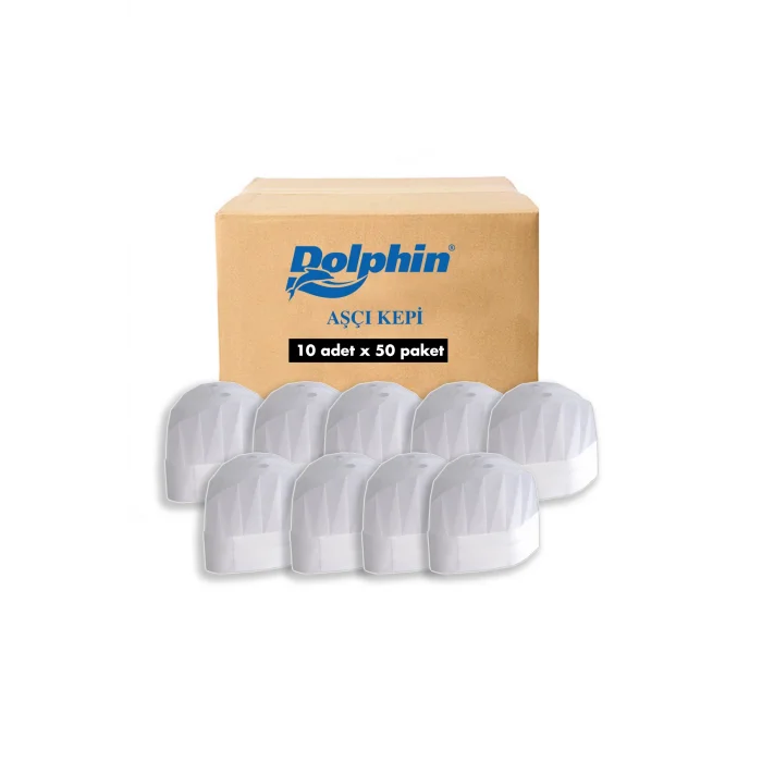 Dolphin Aşçı Kepi 500 Adet (Koli)