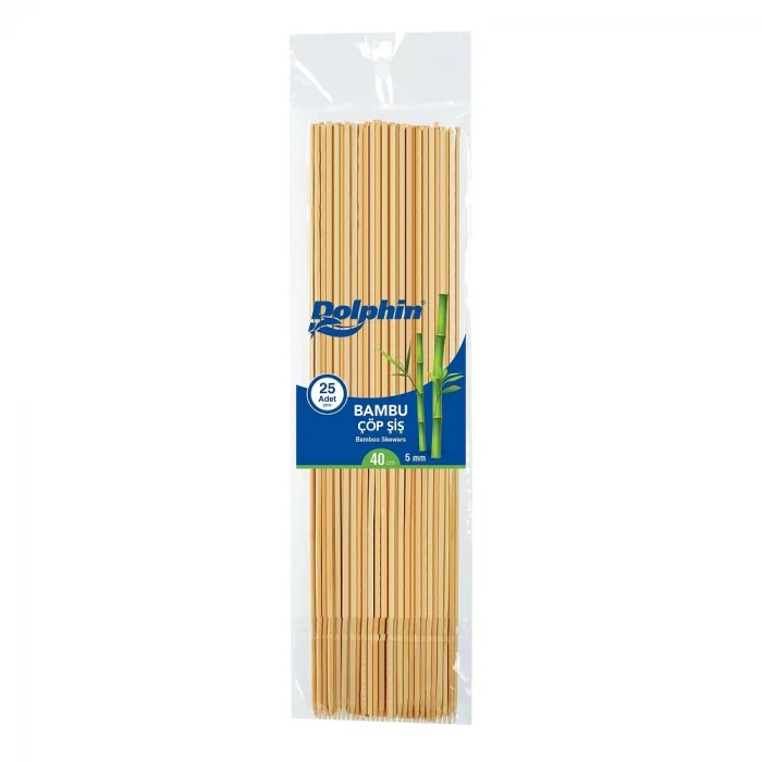 Dolphin Bambu Çöp Şiş 40cm x 5mm 25 Adet