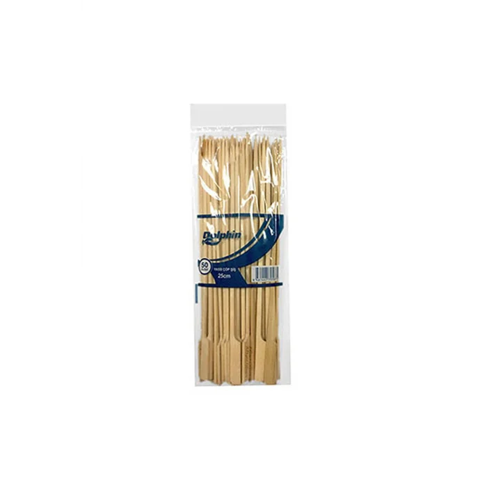 Dolphin Bambu Yassı Çöp Şiş 25 cm 50 Adet x 160 Paket (Koli)