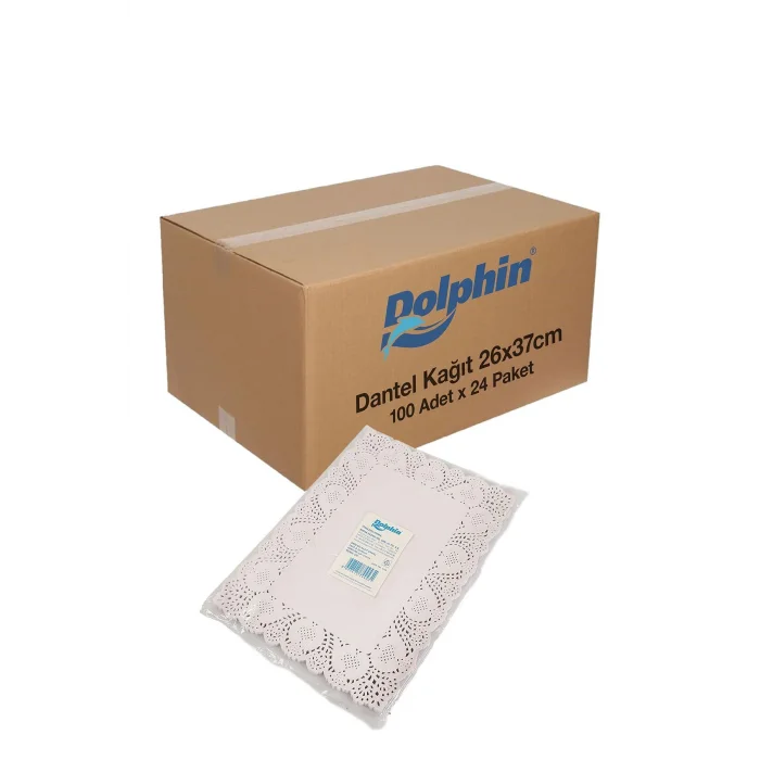 Dolphin Dantel Kağıt 26cm x 37cm 100 Adet x 24 Paket Koli