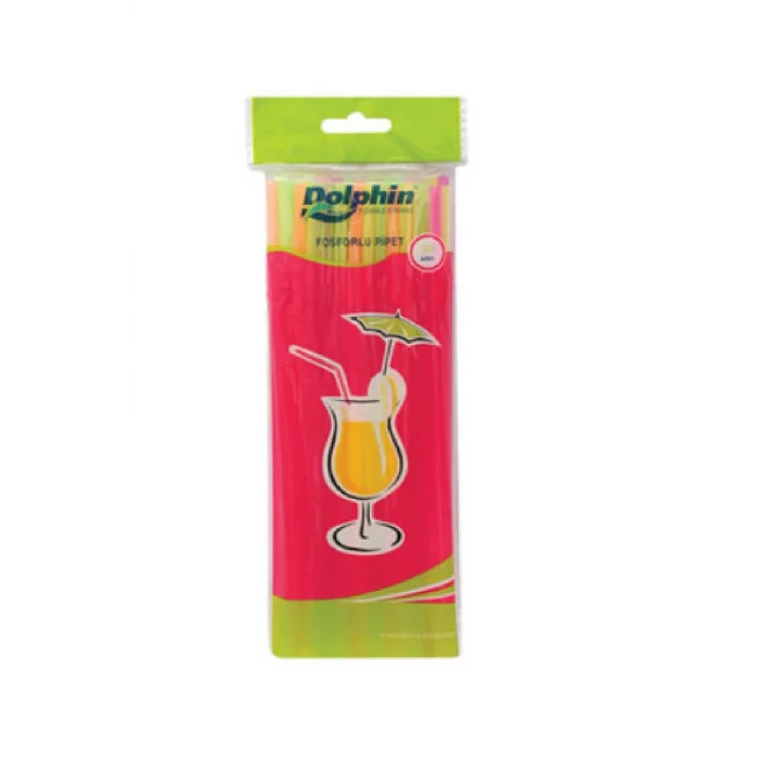 Dolphin Fosforlu Pipet 5 mm * 21 cm 50 Adet