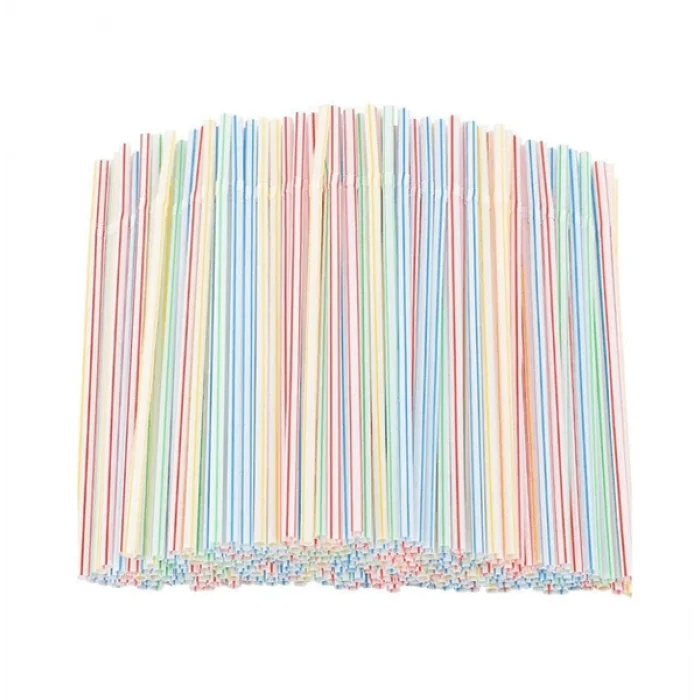 Dolphin Körüklü Plastik Pipet 5 mm * 22 cm 200 Adet