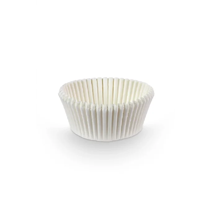 Dolphin Muffin Kağıt Kek Kapsülü İnce Beyaz 100 Adet