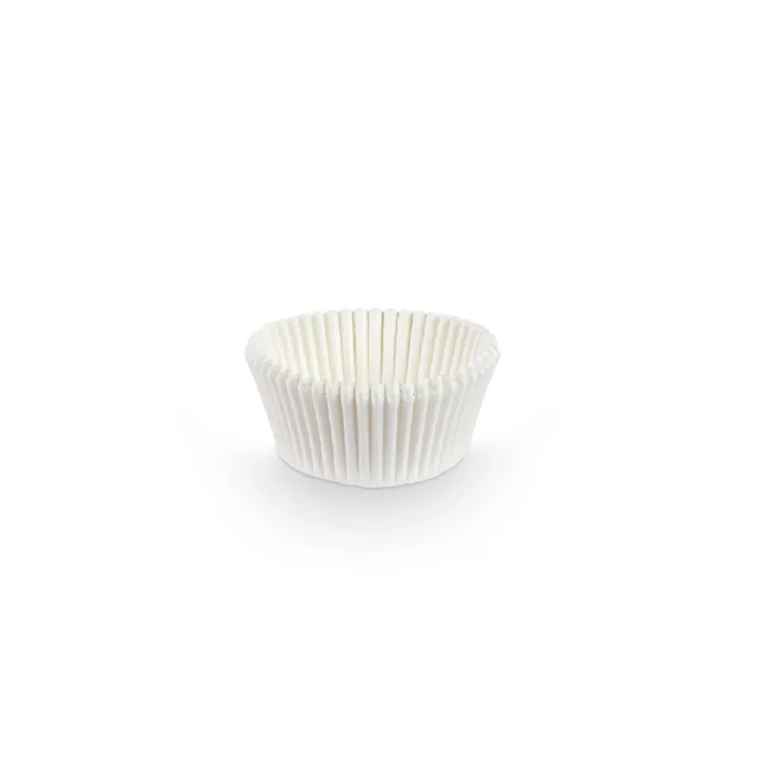 Dolphin Muffin Kağıt Kek Kapsülü İnce Beyaz Mini 100 Adet