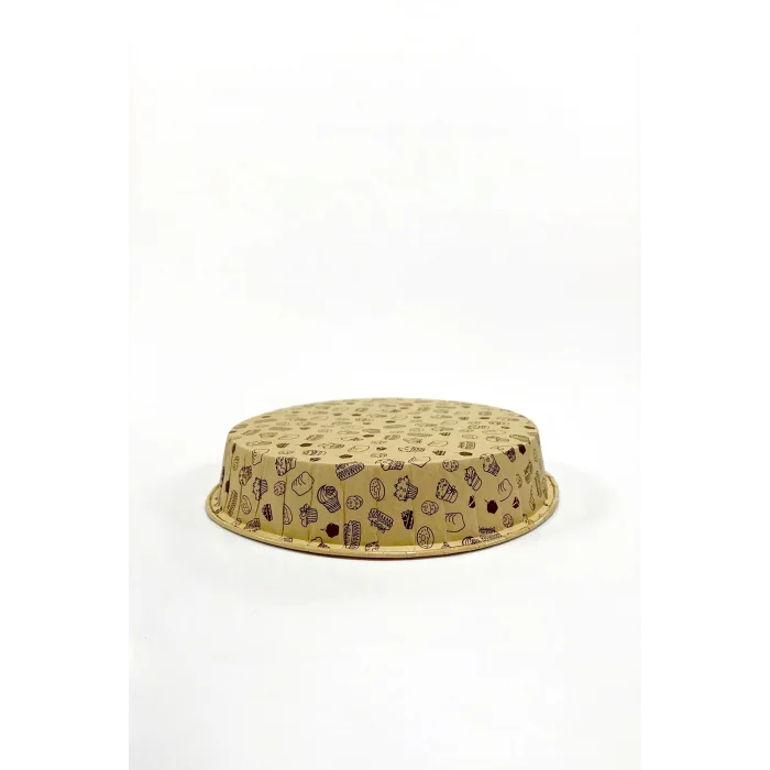 Dolphin Muffin Kek Kapsülü Yuvarlak Kraft Desenli 25 Adet