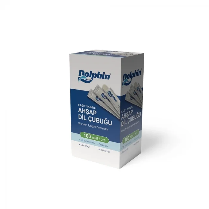 Dolphin Sargılı Dil Çubuğu Abeslang 100 Adet