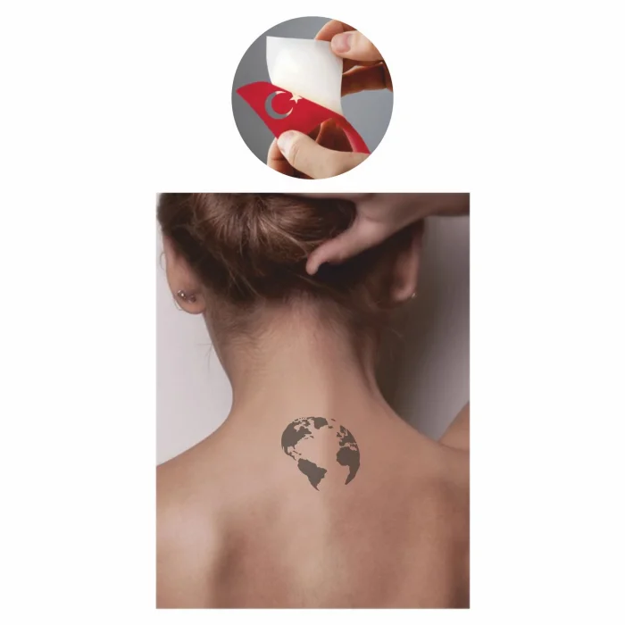 Dünya Tattoo Geçici Dövme Şablonları Kına Kalıpları