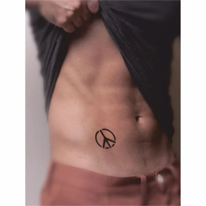 Dünyada Barış Minimal Tattoo Geçici Dövme Şablonları Kına Kalıpları