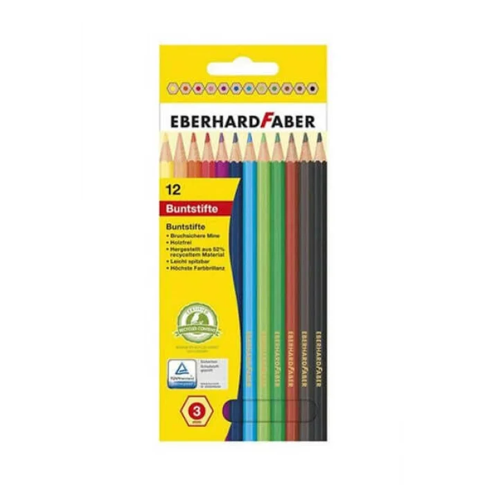 Eberhard Faber Buntstifte Kuru Boya 12 Renk Karton Kutu (514812)
