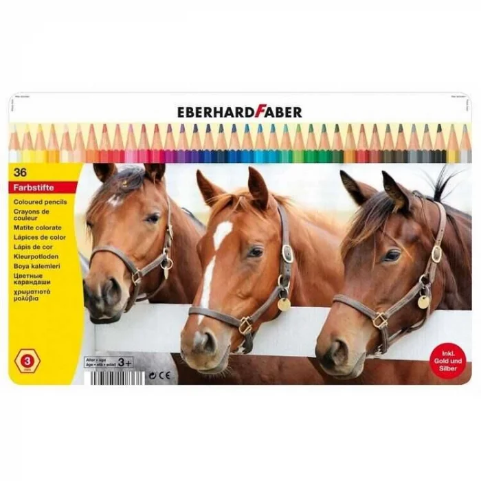 Eberhard Faber Kuru Boya Kalemi 36 Renk Metal Kutu