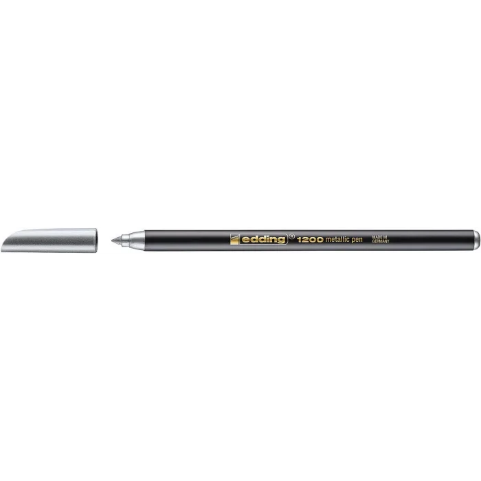 Edding 1200 Grafik Kalemi METALİK GÜMÜŞ