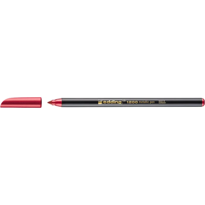 Edding 1200 Grafik Kalemi METALİK KIRMIZI