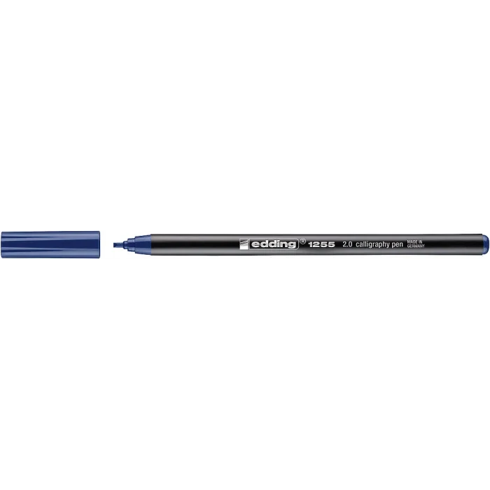 Edding 1255 Kaligrafi Kalemi 2.0 mm. Çelik Mavi