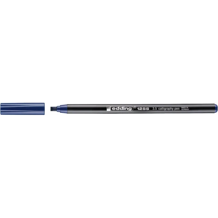 Edding 1255 Kaligrafi Kalemi 3.5 mm. Çelik Mavi