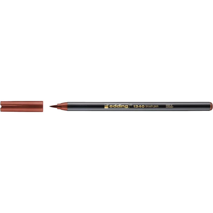 Edding 1340 Brushpen Fırça Uçlu Kalem KAHVERENGİ