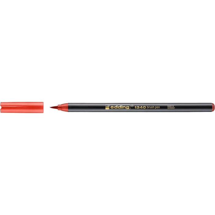 Edding 1340 Brushpen Fırça Uçlu Kalem KIRMIZI
