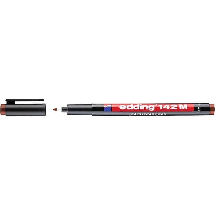 Edding 142 M Çok Amaçlı Permanent Kalem (Asetat Kalemi) KAHVERENGİ