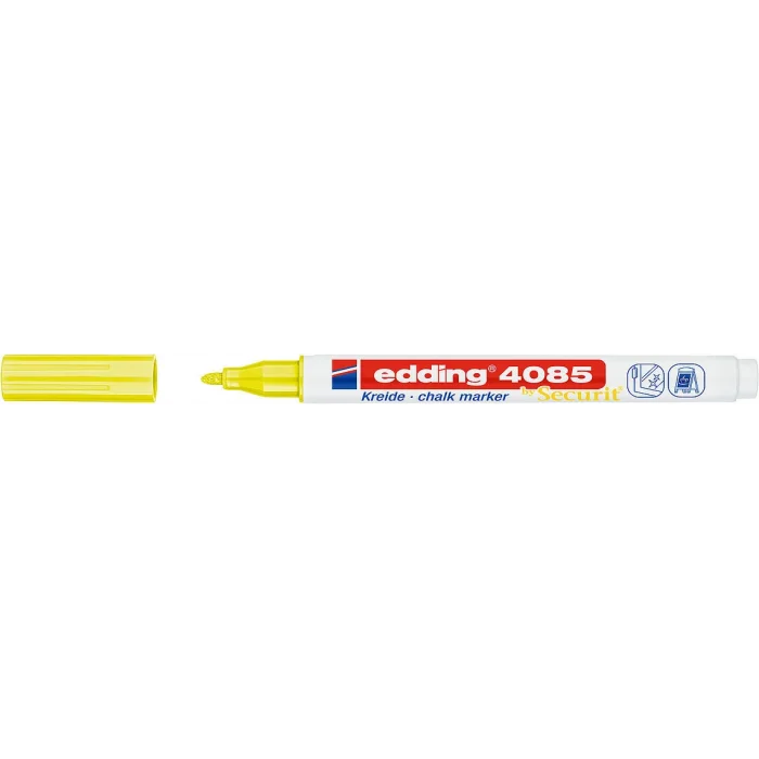 Edding 4085 Sıvı Tebeşir Kalemi FOSFORLU SARI