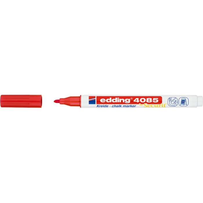 Edding 4085 Sıvı Tebeşir Kalemi KIRMIZI