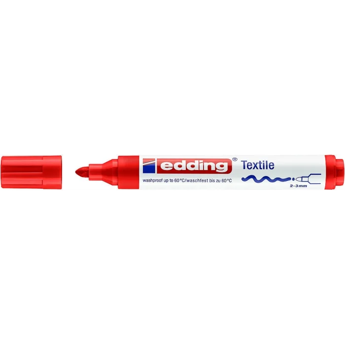 Edding 4500 Kumaş Tekstil Boyama Kalemi RED