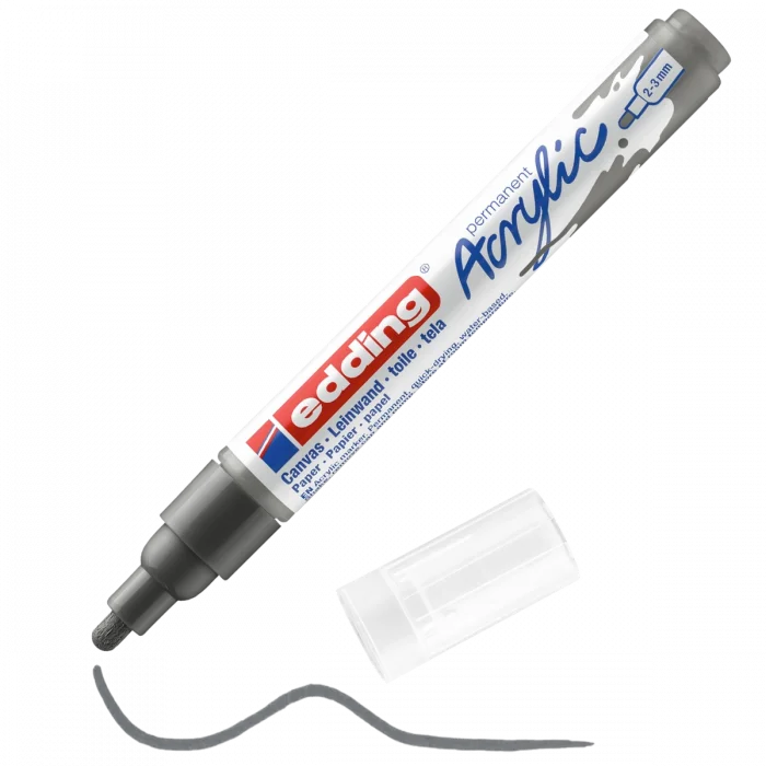 Edding 5100 Akrilik Boyama Markörü 2-3 mm ANTRASİT