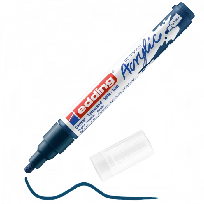Edding 5100 Akrilik Boyama Markörü 2-3 mm GECE MAVİSİ