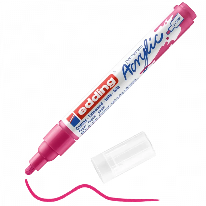 Edding 5100 Akrilik Boyama Markörü 2-3 mm TELEMAGENTA