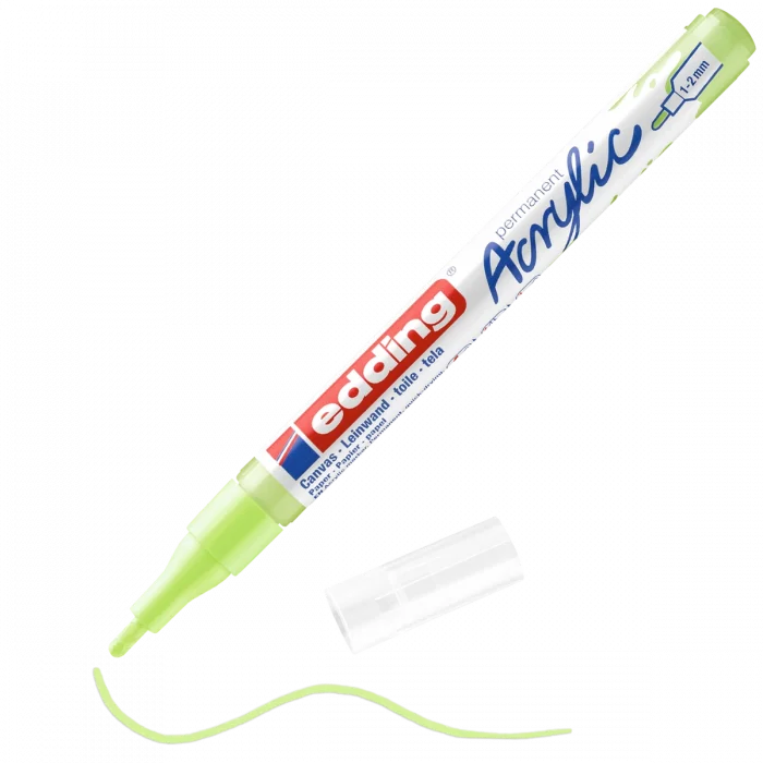 Edding 5300 Akrilik Boyama Markörü 1-2 mm PASTEL YEŞİL