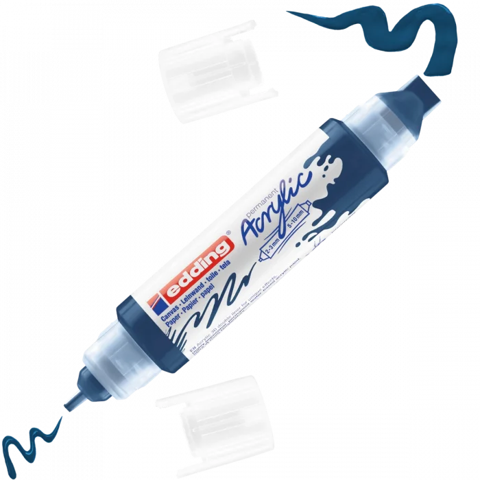 Edding 5400 Akrilik Boyama Markörü 3D Double Liner GECE MAVİSİ