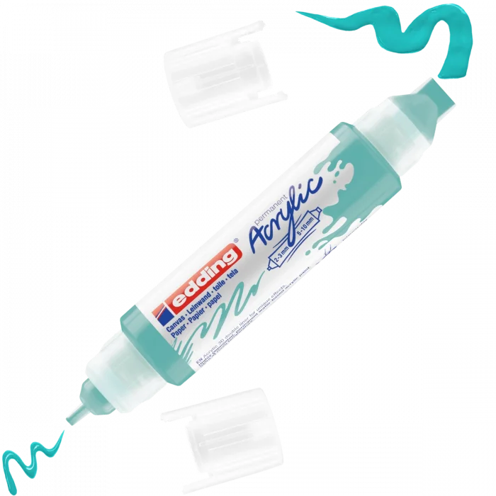 Edding 5400 Akrilik Boyama Markörü 3D Double Liner PARLAK TURKUAZ