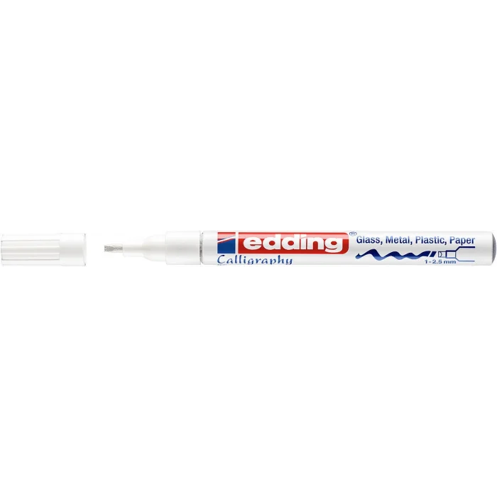 Edding 753 Kaligrafi Kalemi Beyaz