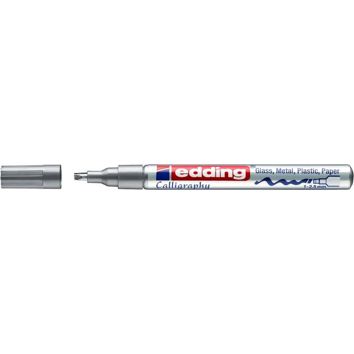 Edding 753 Kaligrafi Kalemi Gümüş Yaldız