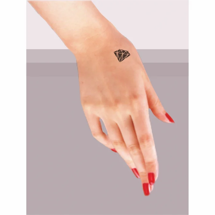 Elmas-4 Tattoo Geçici Dövme Şablonları Kına Kalıpları