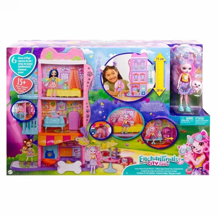 Enchantimals Şehir Evi ve Kafe Oyun Seti HHC18