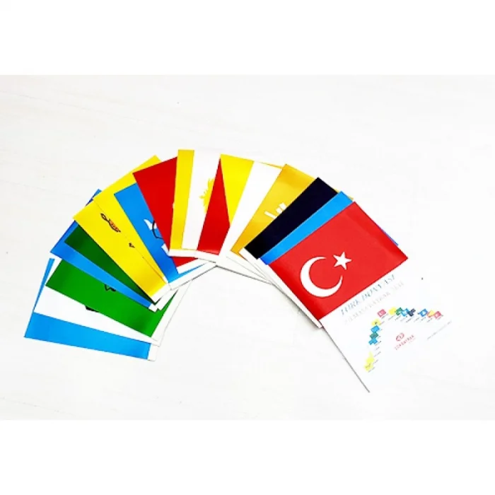 Eski Türk Devletleri Masa Bayrak Seti ( 17li )