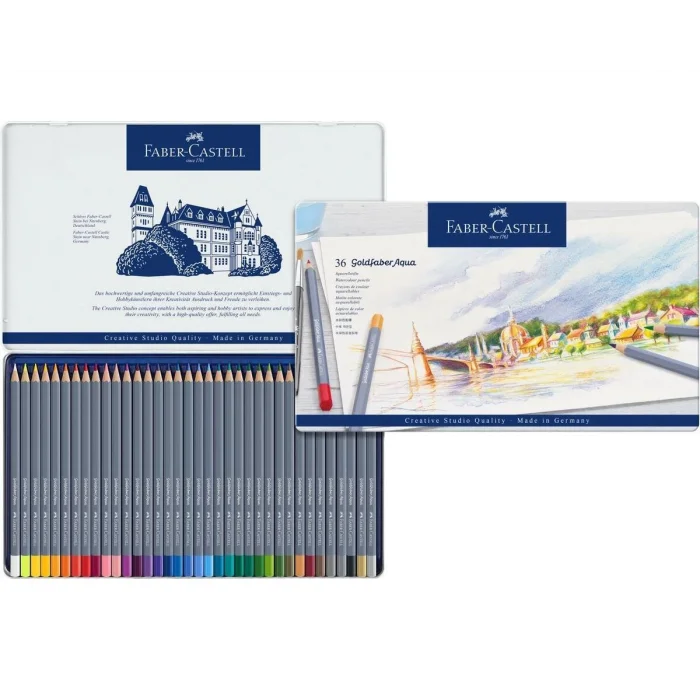 Faber Castell Goldfaber Aquarell Boya Kalemi Seti 36 Renk