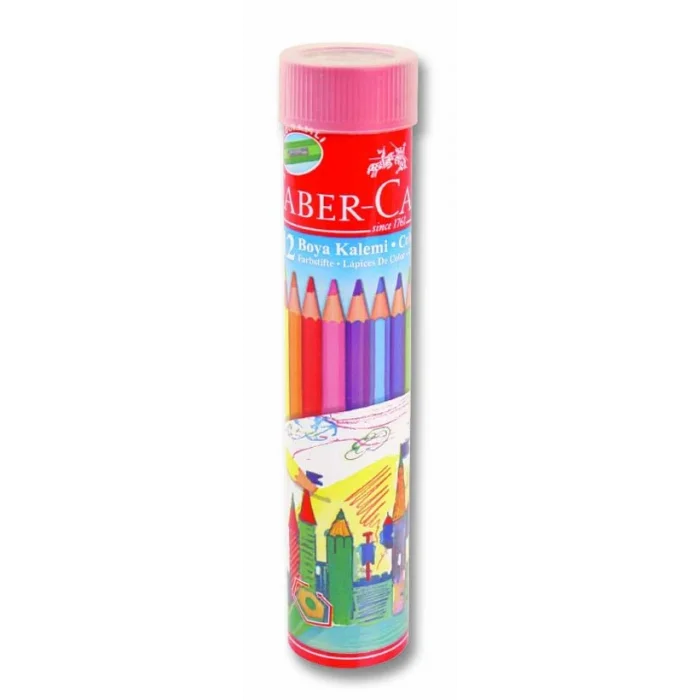 Faber Castell Kuru Boya 12 Renk Metal Tüpte